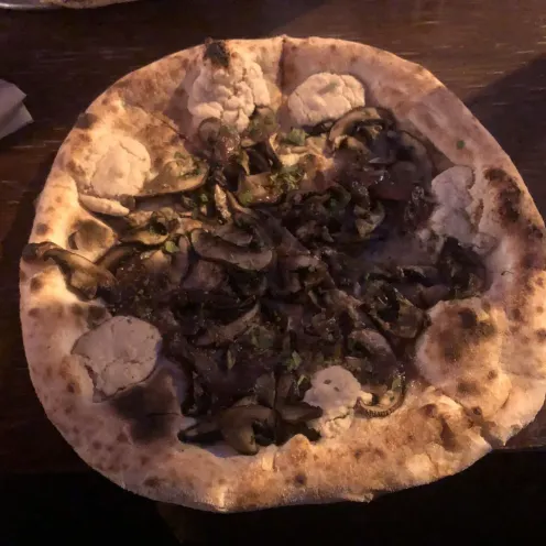 Vegan Mushrooms at Ace Pizza