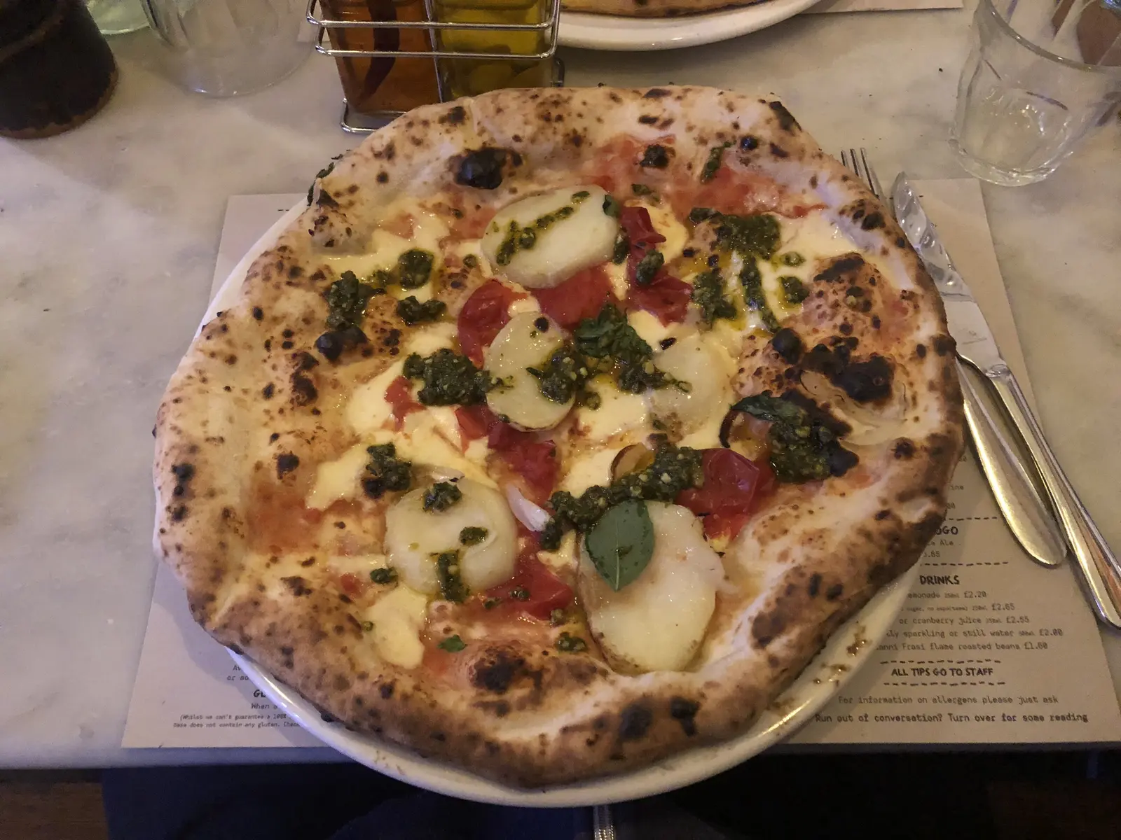 Pesto e Pomodorini at Franco Manca - Northcote Road