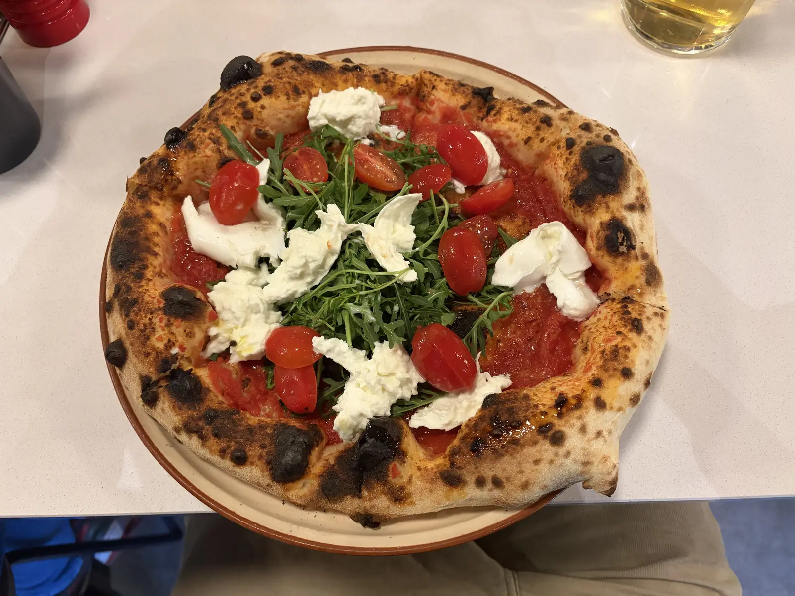 Burrata e Rucola at Motherdough Pizzaria