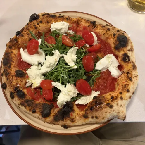 Burrata e Rucola at Motherdough Pizzaria