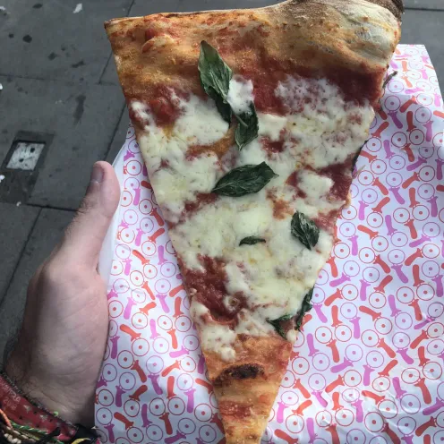 Margherita (slice) at Pizza Pilgrims - Finsbury Park