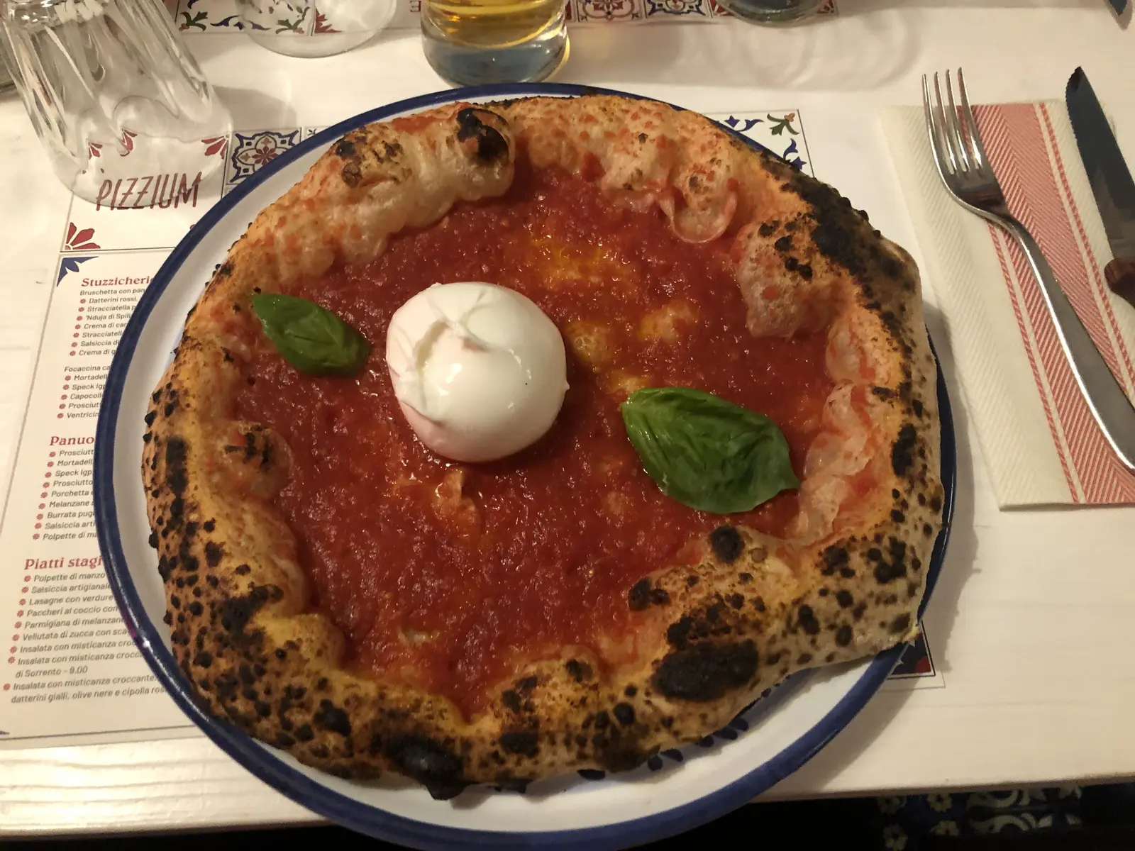 Burrata at Pizzium