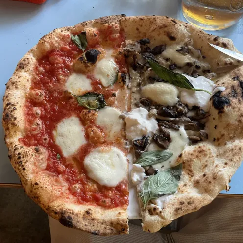 Mezza Funghi / Bufala at Rudy's Pizza Napoletana - Shoreditch