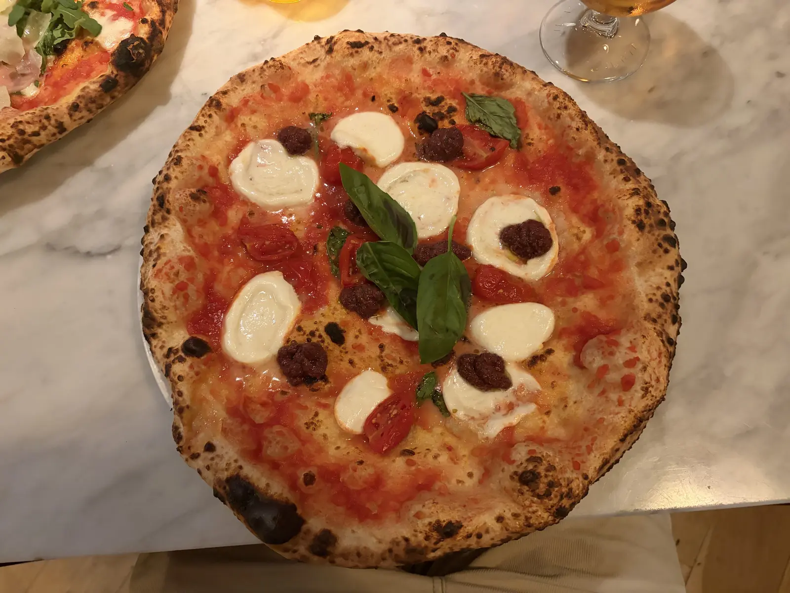 Bufala e 'Nduja at Rudy's Pizza Napoletana - Spitalfields