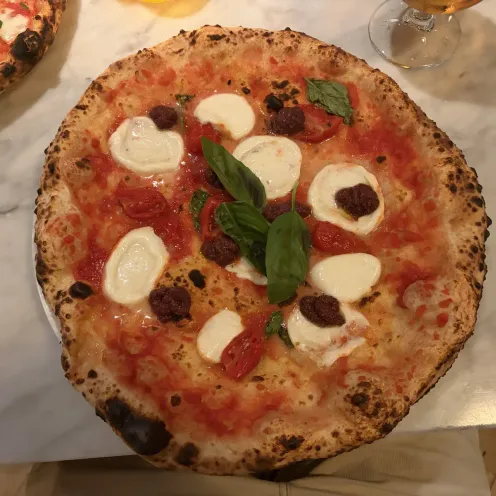 Bufala e 'Nduja at Rudy's Pizza Napoletana - Spitalfields