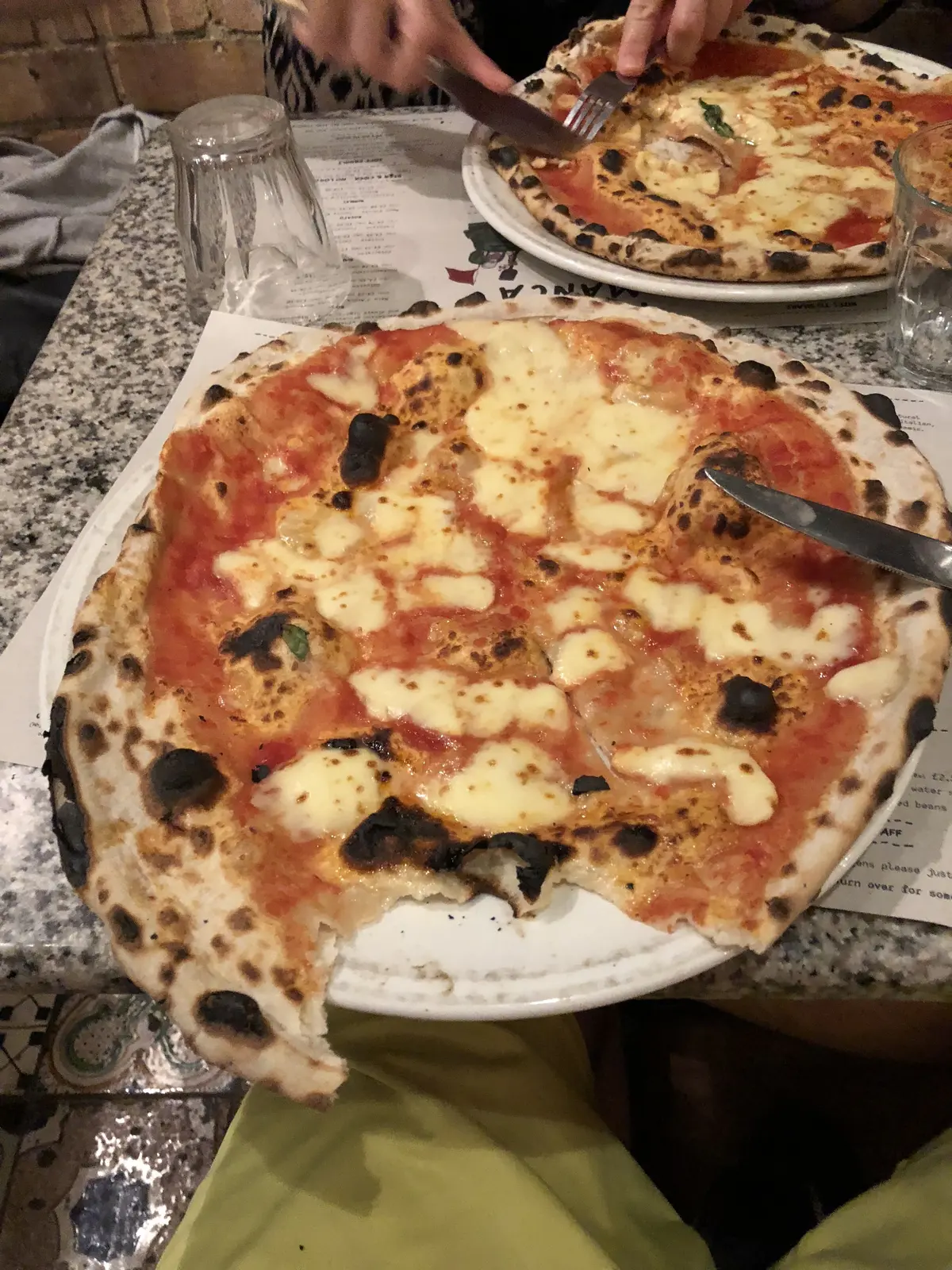 Bufala at Vicoli di Napoli Pizzeria